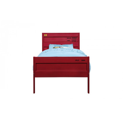 ACME Cargo Youth Panel Bed - Red, Full Size