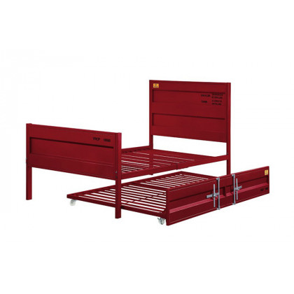 ACME Cargo Youth Panel Bed - Red, Full Size