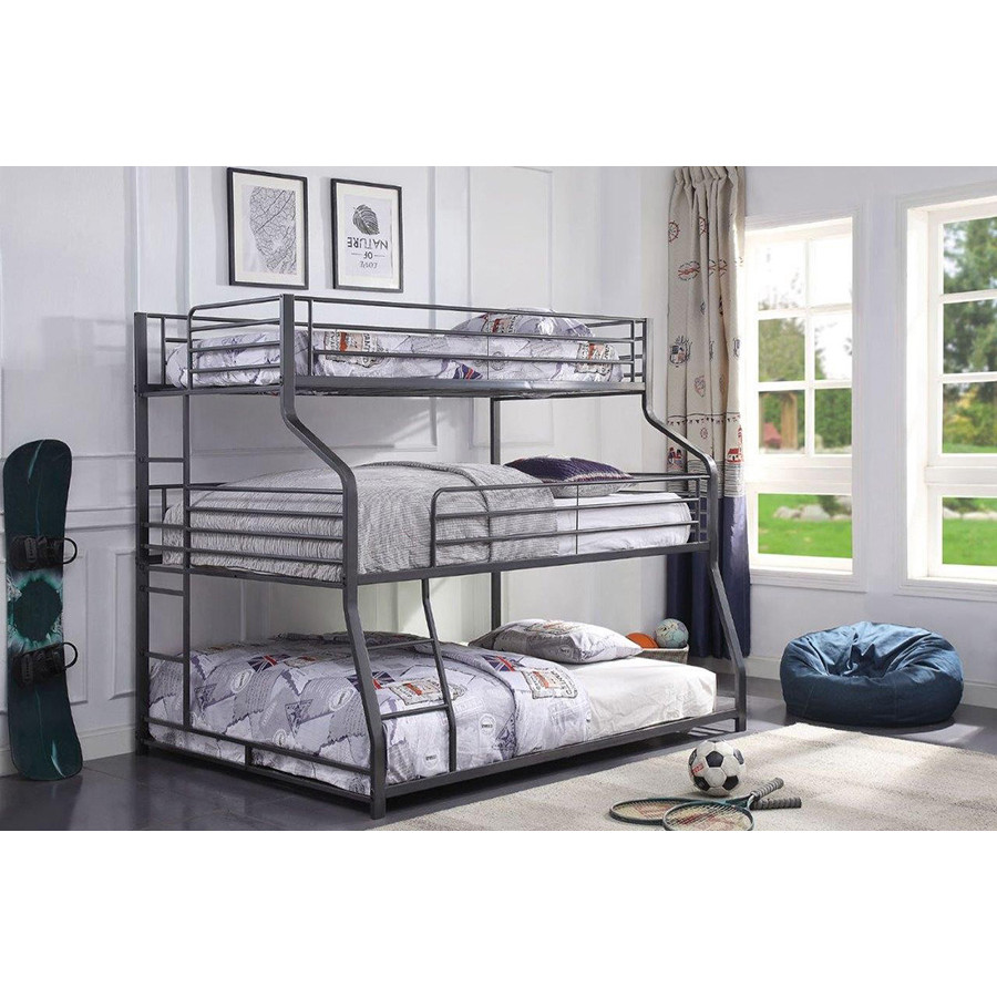 ACME - Caius II Twin/Full/Queen Bunk Bed in Gunmetal