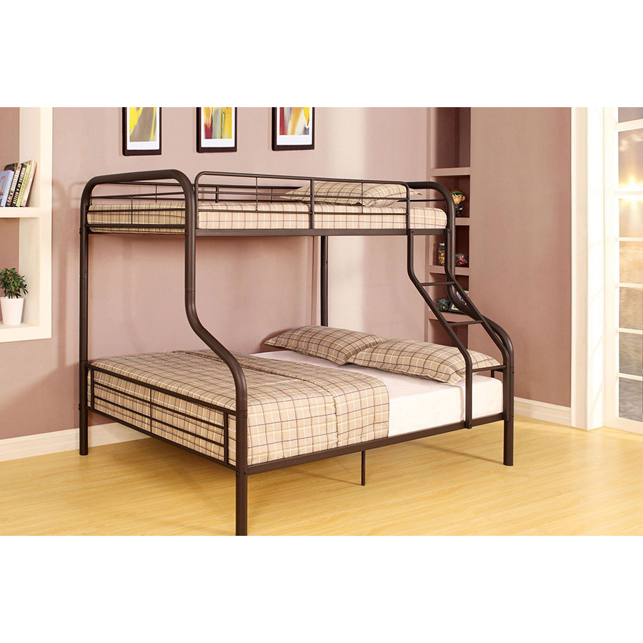 ACME - Cairo Twin/Full Bunk Bed in Sandy Black