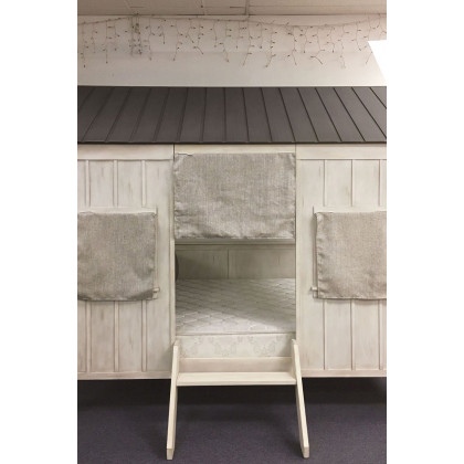 ACME Spring Cottage Full Size Bed - Weathered White and Washed Gray