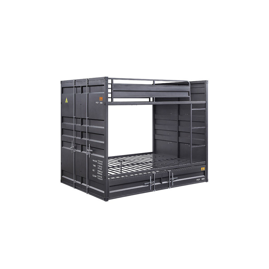 ACME Cargo Youth Full over Full Bunk Bed - Gunmetal