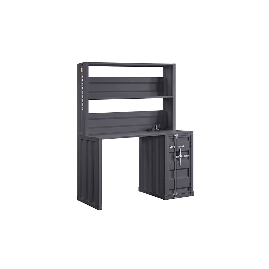 ACME Cargo Youth Desk with Hutch - Gunmetal
