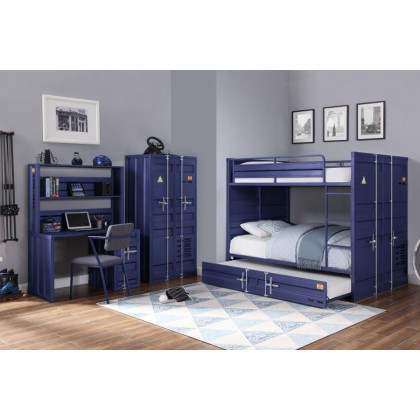ACME Cargo Youth Full over Full Bunk Bed - Blue