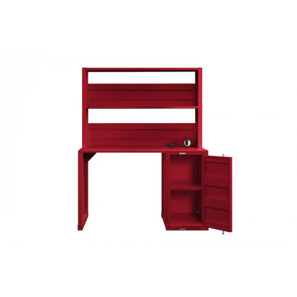 ACME Cargo Youth Desk with Hutch - Red