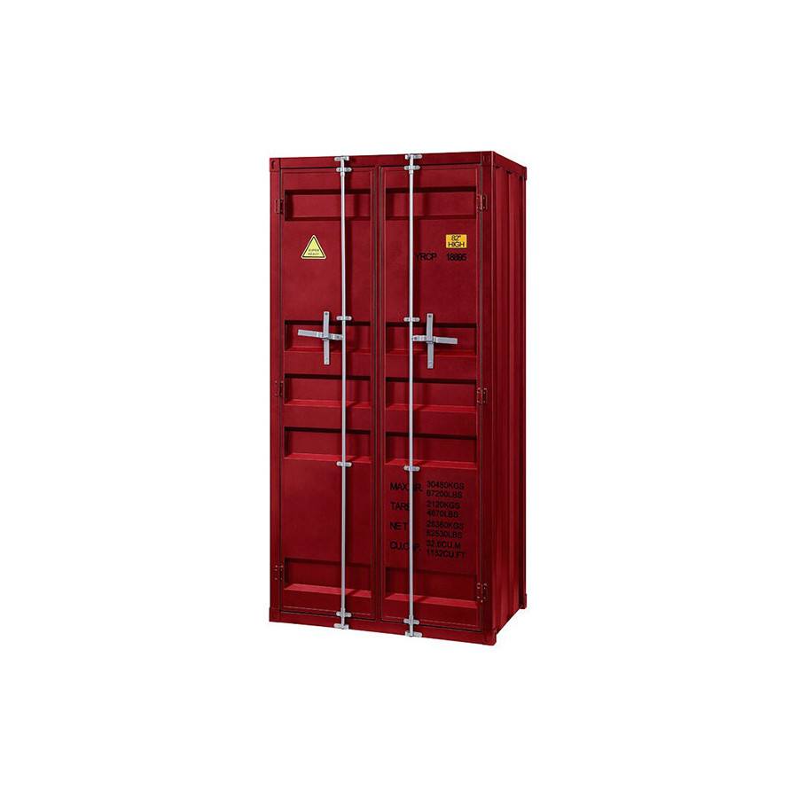 ACME Cargo Youth Double Door Wardrobe - Red
