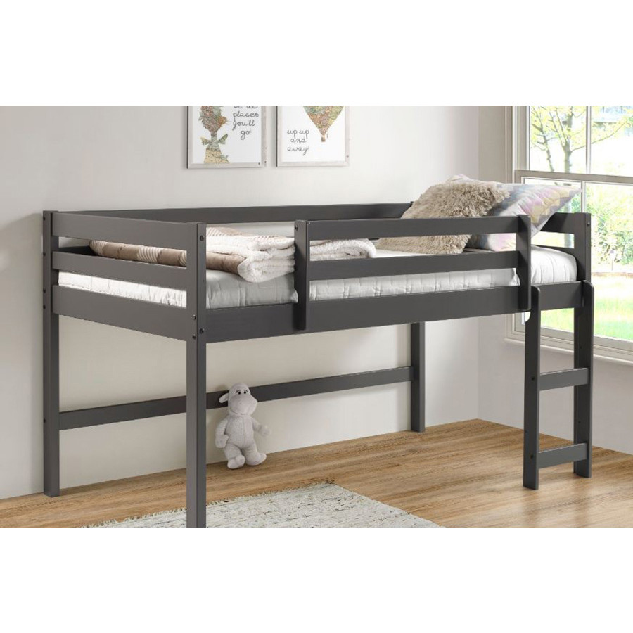 ACME Lara Twin Loft Bed - Gray Finish
