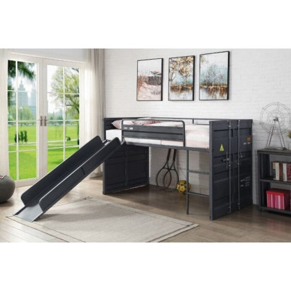 ACME - Cargo Twin Loft Bed with Slide