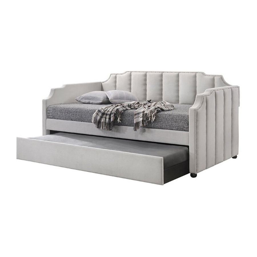 ACME - Peridot Daybed with Trundle (Twin) in Dove Gray