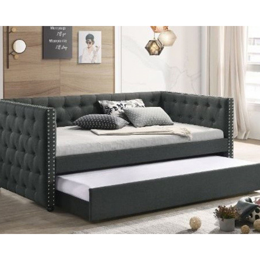 ACME - Romona Daybed with Trundle (Full) in Gray
