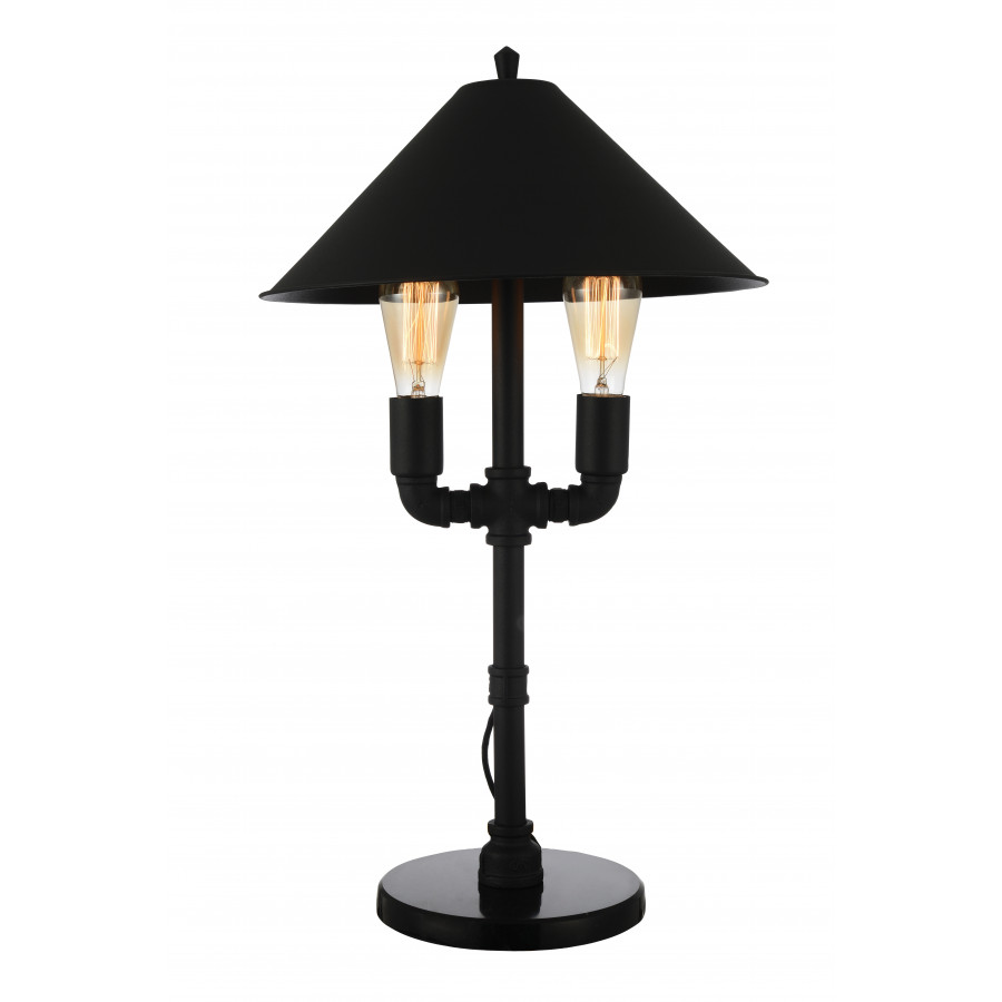 ACME - Coln Table Lamp in Black Satin