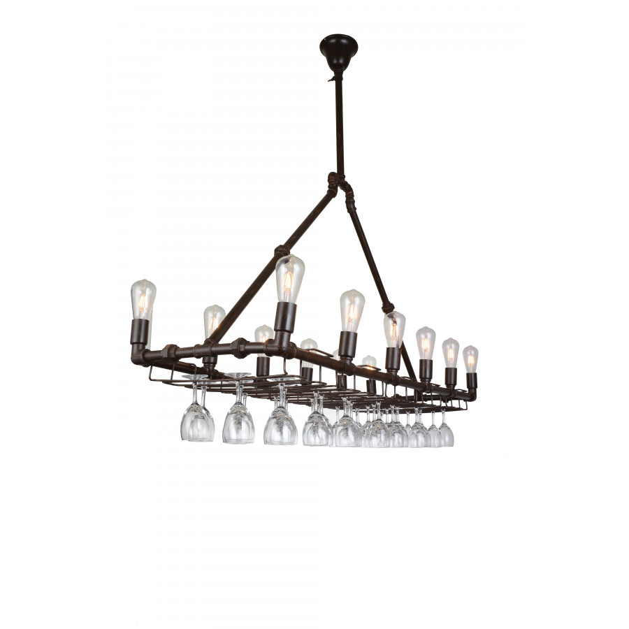 ACME - Coln Ceiling Lamp in Antique Coffee