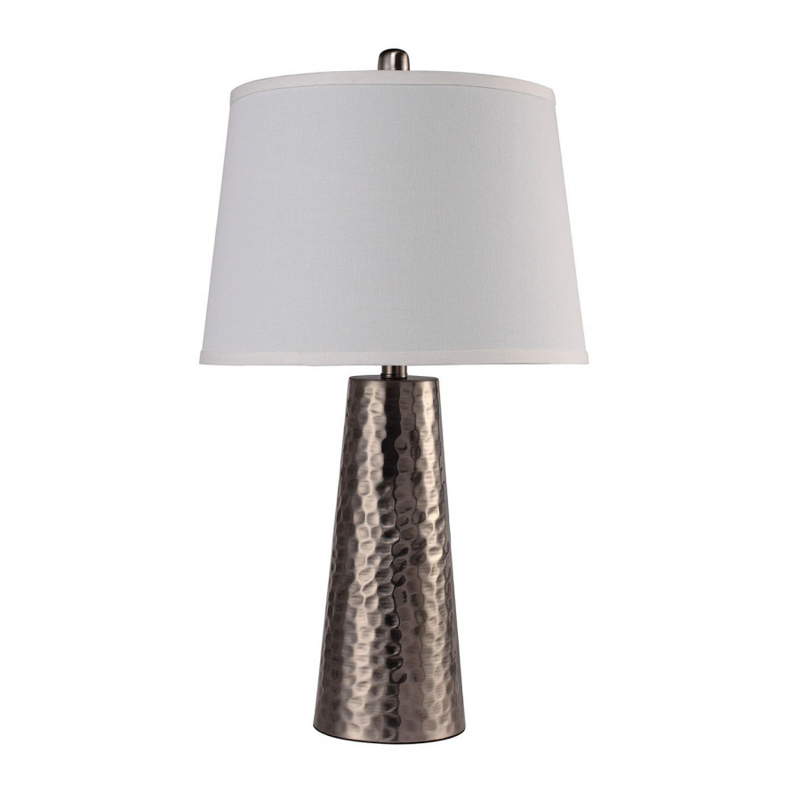 ACME - Piapot Table Lamp in White/Antique Brass