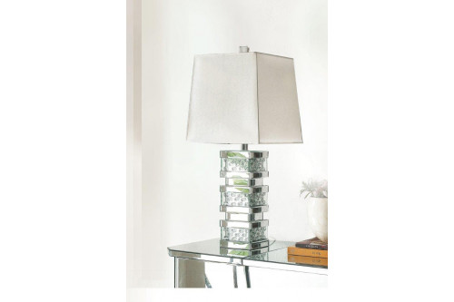 ACME™  - Nysa 31" Mirrored and Faux Crystals Table Lamp