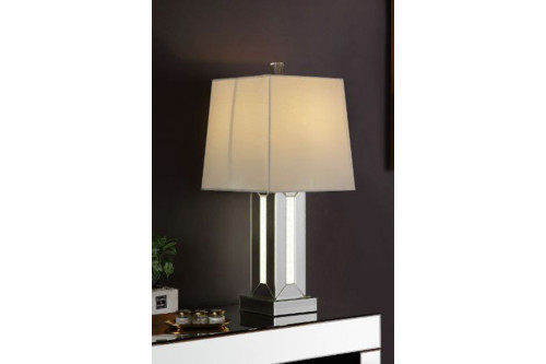 ACME™  - Noralie Table Lamp in Mirrored and Faux Stones 40223