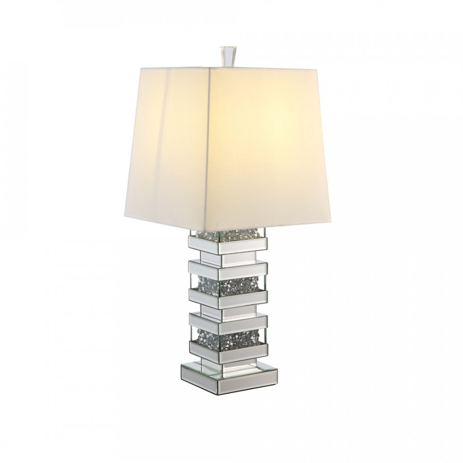 ACME - Noralie Table Lamp in Mirrored/Faux Diamonds (40242)