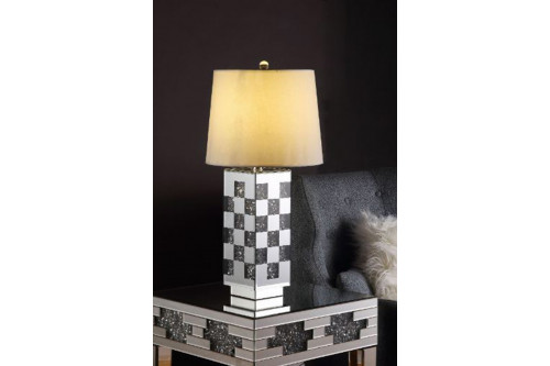ACME™  - Noralie Table Lamp in Mirrored and Faux Diamonds 40243