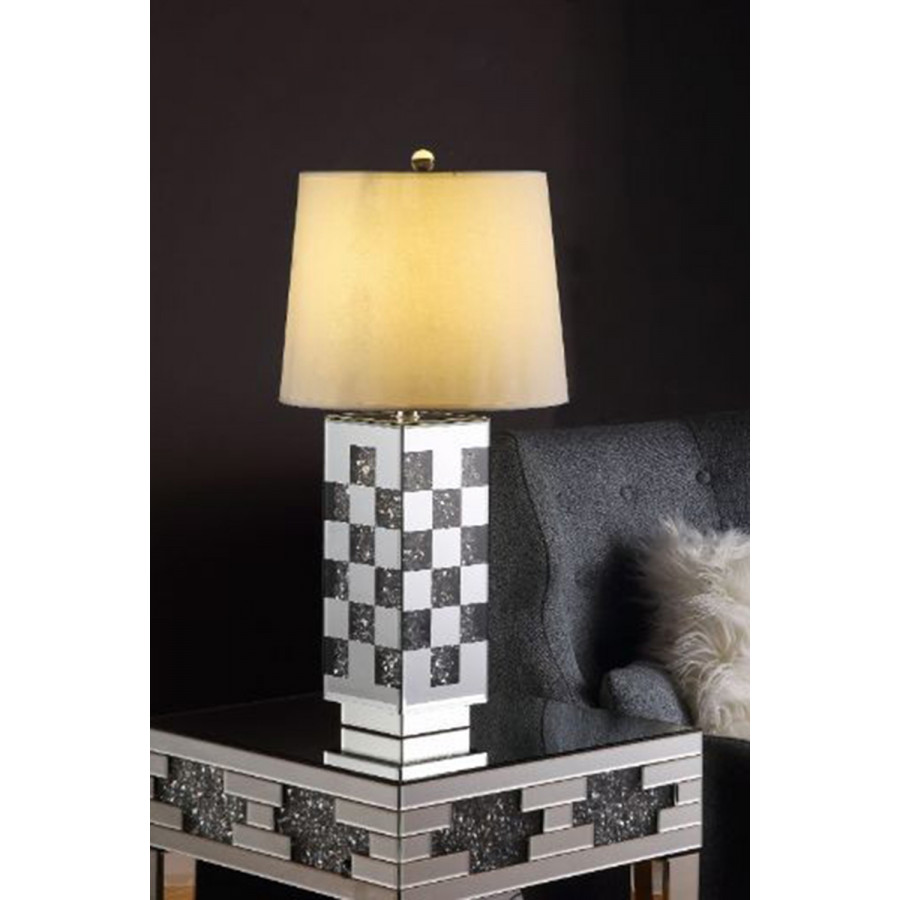 ACME - Noralie Table Lamp in Mirrored/Faux Diamonds (40243)