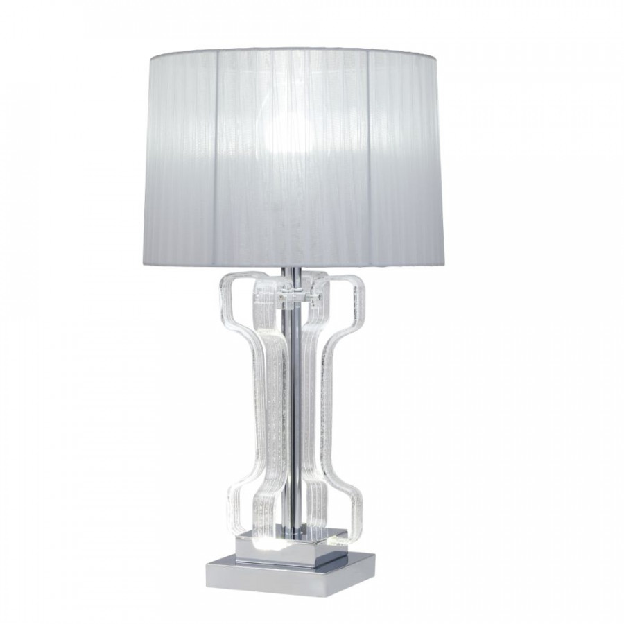 ACME - Melinda Table Lamp in Clear Acrylic/Chrome