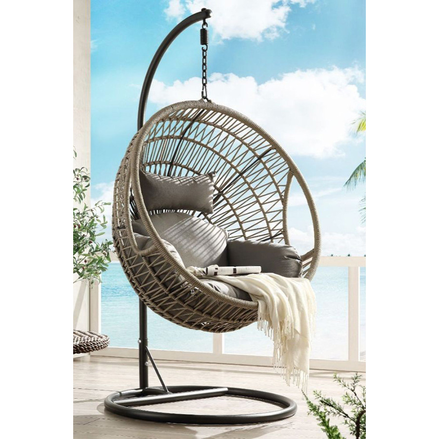 ACME - Vasant Hanging Chair in Beige/Rope
