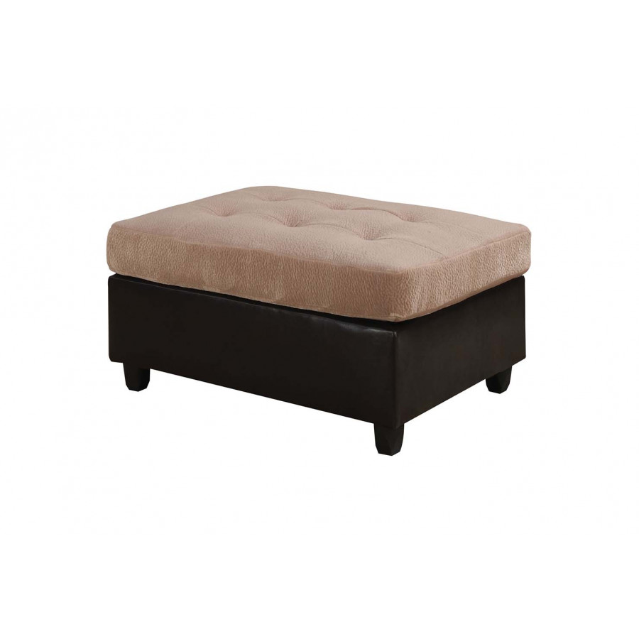 ACME - Milano Ottoman in Camel Champion/Espresso PU