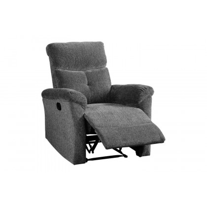 ACME - Treyton Motion Recliner in Gray Chenille