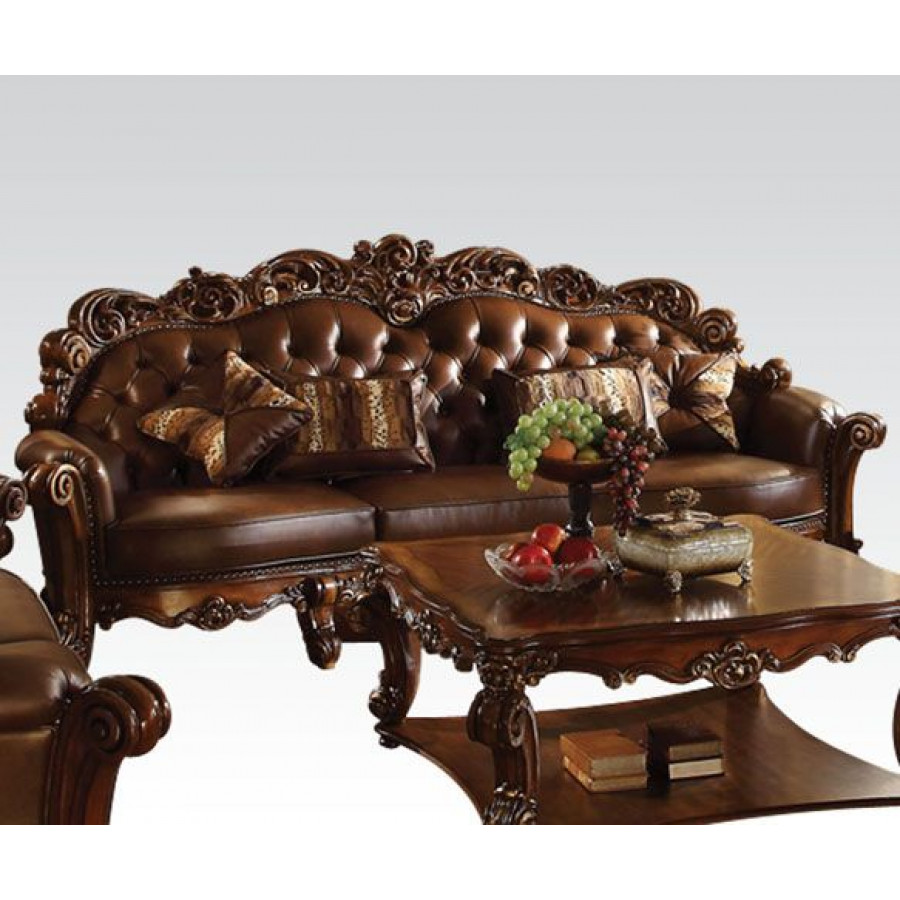 ACME - Vendome Sofa with 4 Pillows