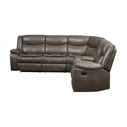 ACME Tavin Motion Sectional Sofa - Taupe Leather