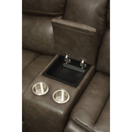 ACME Tavin Motion Sectional Sofa - Taupe Leather