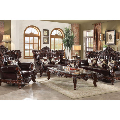 ACME - Forsythia Chair in Espresso Match/Walnut
