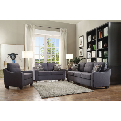 ACME Cleavon II Linen Sofa - Gray