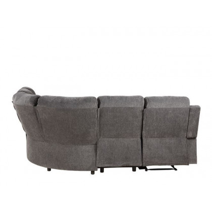 ACME - Kalen Motion Sectional Sofa in Gray Chenille
