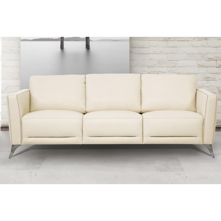 ACME Malaga Leather Sofa - Cream