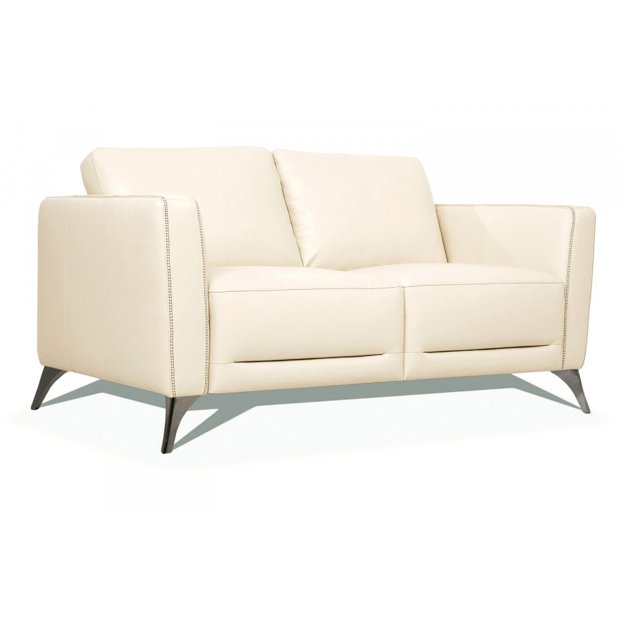 ACME Malaga Leather Loveseat - Cream