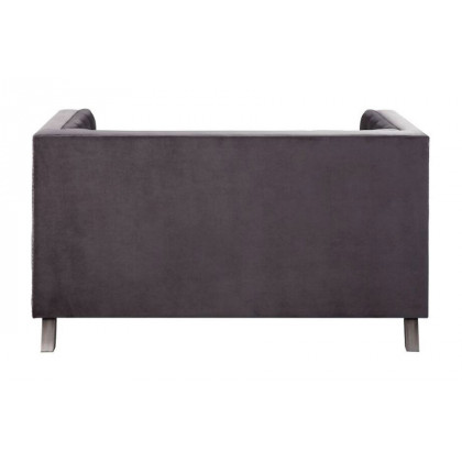 ACME - Hegio Loveseat with 2 Pillows in Gray