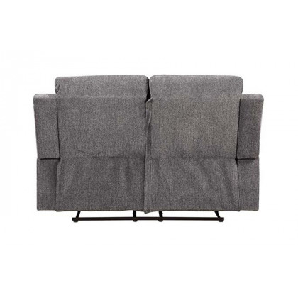 ACME - Kalen Motion Loveseat in Gray Chenille