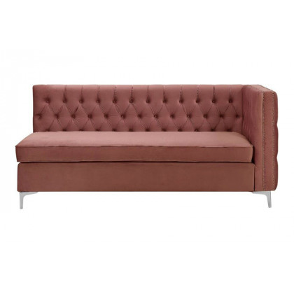 ACME Rhett Sectional Sofa - Dusty Pink Velvet