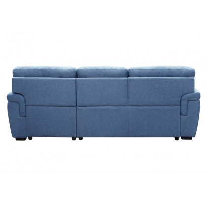 ACME - Haruko Reversible Sectional Sofa with Sleeper & Storage in Blue
