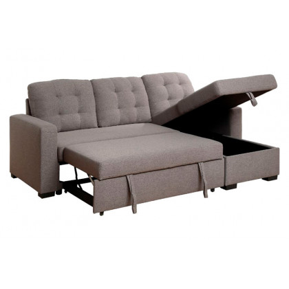 ACME - Chambord Reversible Sectional Sofa with Sleeper & Storage in Gray