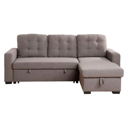 ACME - Chambord Reversible Sectional Sofa with Sleeper & Storage in Gray