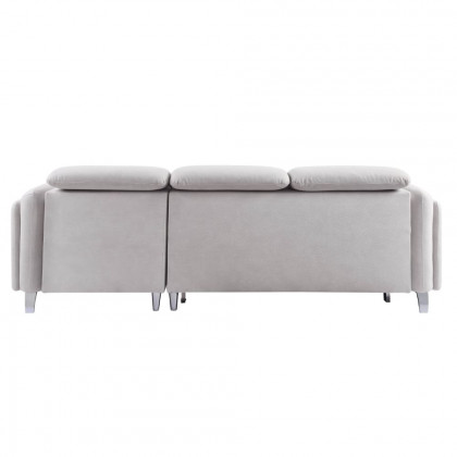 ACME - Reyes Sectional Sofa in Beige Nubuck (56040A)