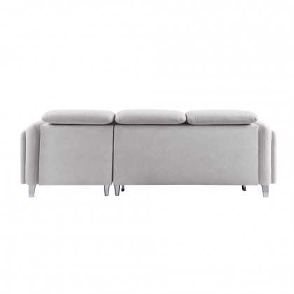 ACME - Reyes Sectional Sofa in Beige Nubuck (56040B)