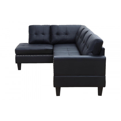 ACME Jeimmur Sectional Sofa - Black PU