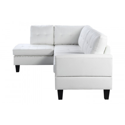 ACME Jeimmur Sectional Sofa - White PU