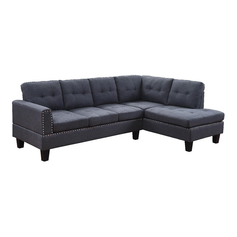 ACME Jeimmur Sectional Sofa - Gray Linen