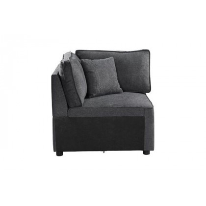 ACME - Silvester Modular Wedge with Pillow in Gray