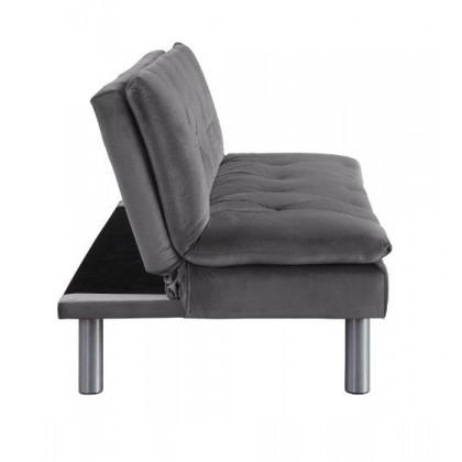 ACME - Cilliers Adjustable Sofa in Gray/Chrome