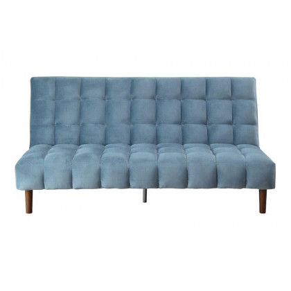 ACME Yolandi Adjustable Sofa - Teal Velvet and Dark Walnut Finish