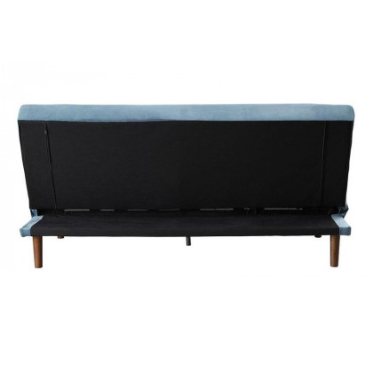 ACME Yolandi Adjustable Sofa - Teal Velvet and Dark Walnut Finish