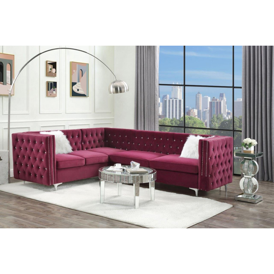 ACME Jaszira Modular Left Facing and Right Facing Arms - Burgundy Velvet